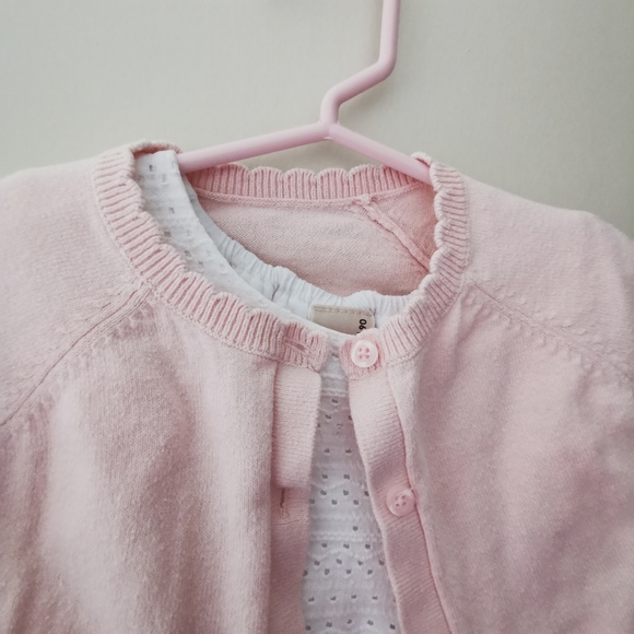 3/ 25 Baby Gap Pink Crop Cardigan - Picture 5 of 10